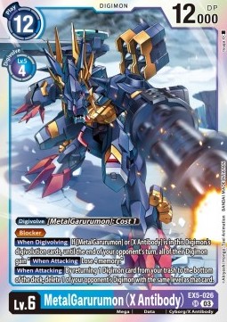 MetalGarurumon (X Antibody) (EX5-026) (V.1) - Animal Colosseum