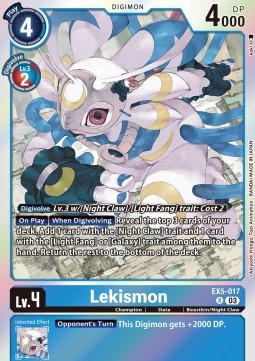 Lekismon (EX5-017) - Animal Colosseum