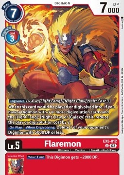 Flaremon (EX5-012) - Animal Colosseum