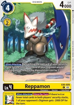Reppamon (EX5-029) - Animal Colosseum