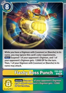 Flashy Boss Punch (EX5-068) - Animal Colosseum