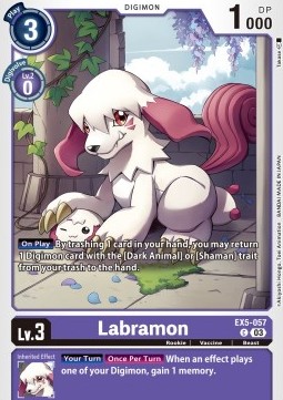 Labramon (EX5-057) - Animal Colosseum