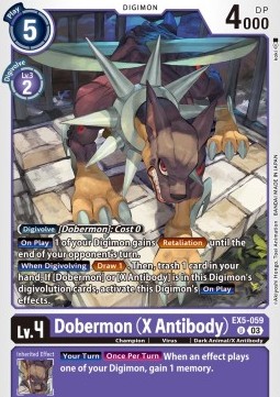 Dobermon (X Antibody) (EX5-059) - Animal Colosseum