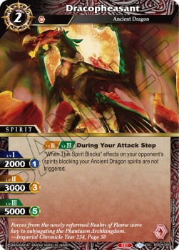 Dracopheasant (V.1 - Uncommon) - Savior of Chaos