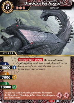 Dinocarrier Apato (V.1 - Uncommon) - Savior of Chaos