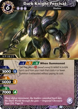 Dark Knight Percival (V.1 - Rare) - Savior of Chaos
