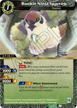 Rookie Ninja Sparrow (V.1 - Rare) - Savior of Chaos