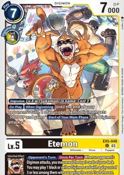 Etemon (EX5-048) - Animal Colosseum