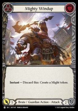 Mighty Windup (Blue) (Rainbow Foil) - Heavy Hitters