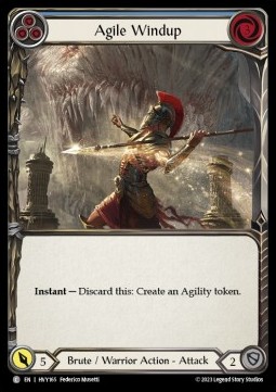 Agile Windup (Blue) (Rainbow Foil) - Heavy Hitters
