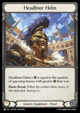 Headliner Helm (Cold Foil) - Heavy Hitters