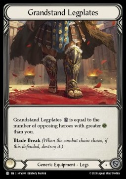 Grandstand Legplates (Regular) - Heavy Hitters