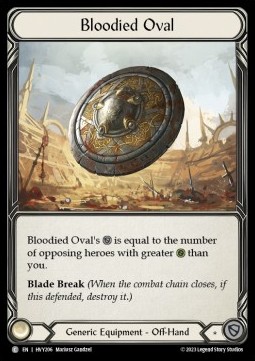 Bloodied Oval (Regular) - Heavy Hitters