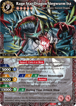 Rage Star Dragon Siegwurm Ira (V.1 - X Rare) - Savior of Chaos