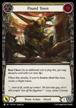 Pound Town (Yellow) (Rainbow Foil) - Heavy Hitters
