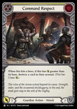 Command Respect (Yellow) (Regular) - Heavy Hitters