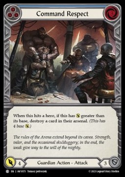 Command Respect (Blue) (Regular) - Heavy Hitters