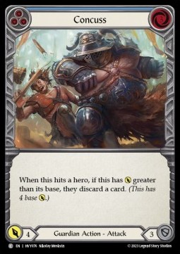 Concuss (Blue) (Regular) - Heavy Hitters