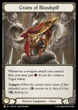 Grains of Bloodspill (Rainbow Foil) - Heavy Hitters