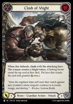Clash of Might (Yellow) (Regular) - Heavy Hitters