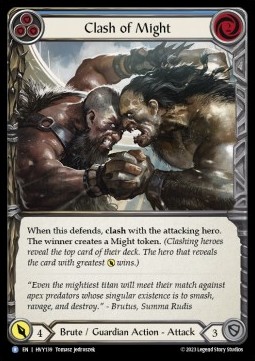 Clash of Might (Blue) (Regular) - Heavy Hitters