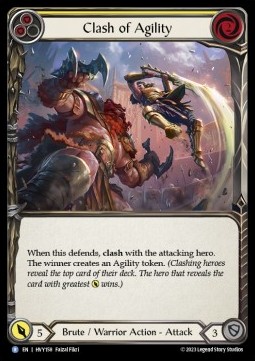 Clash of Agility (Yellow) (Regular) - Heavy Hitters