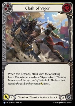 Clash of Vigor (Yellow) (Regular) - Heavy Hitters