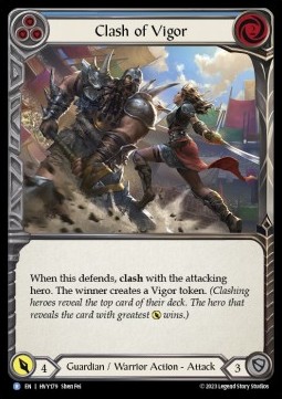 Clash of Vigor (Blue) (Regular) - Heavy Hitters