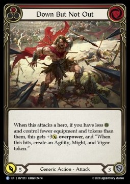 Down But Not Out (Red) (Regular) - Heavy Hitters