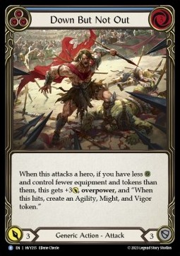 Down But Not Out (Blue) (Rainbow Foil) - Heavy Hitters