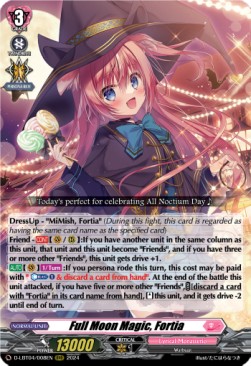 Full Moon Magic, Fortia [D-Format] (V.1 - Triple Rare) - Lyrical Monasterio: Trick or Trick!