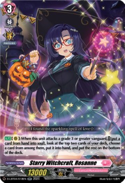Starry Witchcraft, Rosanne [D-Format] (V.1 - Double Rare) - Lyrical Monasterio: Trick or Trick!