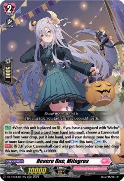 Revere One, Milagros [D-Format] (V.1 - Double Rare) - Lyrical Monasterio: Trick or Trick!