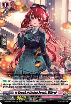 In Search of Limited Sweets, Mildred [D-Format] (V.1 - Double Rare) - Lyrical Monasterio: Trick or Trick!