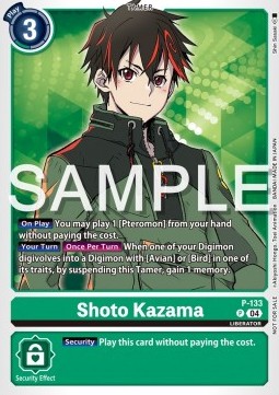 Shoto Kazama (P-133) - Promos