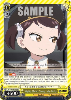 Slightly Mature Young Lady, Becky - SPY x FAMILY