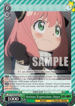 Serious Expression, Anya (V.1 - Promo) - SPY x FAMILY