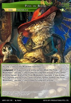 Puss in Boots // D'Artagnan, the Bayoneteer - Masterpiece: Pilgrim-Memories