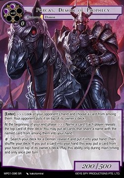 Furcas, Demon of Prophecy - Masterpiece: Pilgrim-Memories