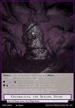 Grusbalesta, the Sealing Stone - Masterpiece: Pilgrim-Memories