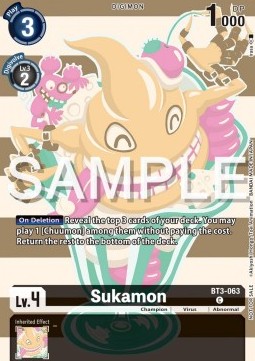 Sukamon (BT3-063) - Unnumbered Promos