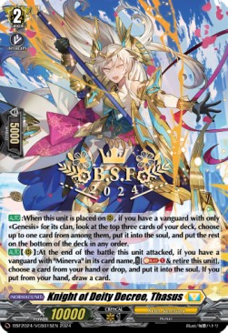 Knight of Deity Decree, Thasus [D-Format] (V.2 - Promo) - Bushiroad Spring Fest 2024