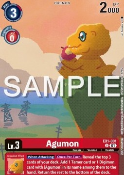 Agumon (EX1-001) - Unnumbered Promos
