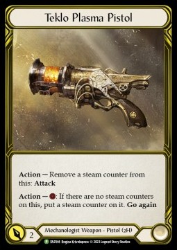 Teklo Plasma Pistol (Cold Foil Golden) - FAB Promos