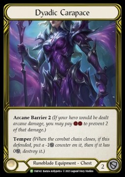 Dyadic Carapace (Cold Foil Golden) - FAB Promos