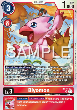 Biyomon (BT15-007) (V.1) - Exceed Apocalypse