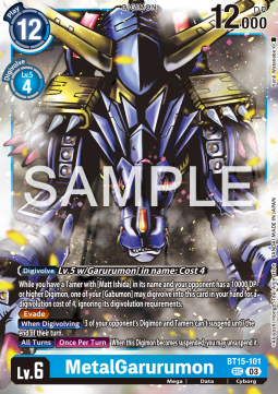 MetalGarurumon (BT15-101) (V.1) - Exceed Apocalypse