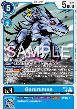Garurumon (BT15-024) - Exceed Apocalypse