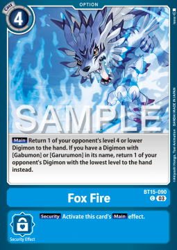 Fox Fire (BT15-090) - Exceed Apocalypse