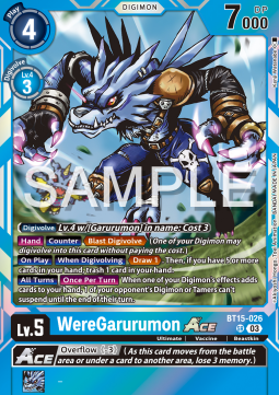 WereGarurumon Ace (BT15-026) - Exceed Apocalypse